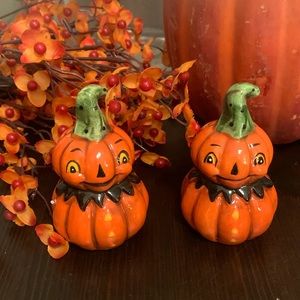Johanna Parker Halloween Pumpkin Salt and Pepper Shakers
